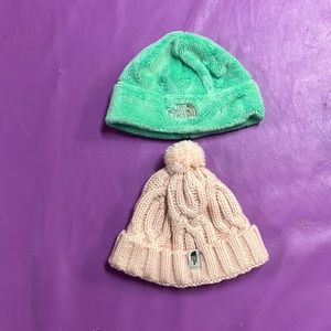 2 youth small The North Face hats